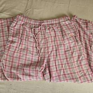 NFL For Her Pink Plaid Lounge Pajama Pants Women's XL